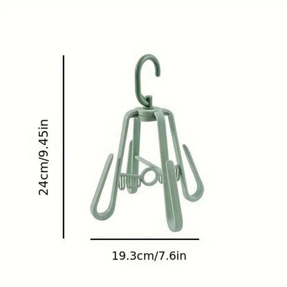 Multi-functional Hanger Rotating Drying Rack With 4 Hooks