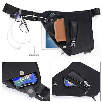 Mens Lightweight Crossbody Chest Sling Bags .