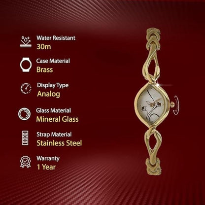 Titan Analog Silver Dial Women's Watch .