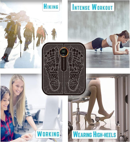 Vibrating Bubble Electric Ems Foot Massager Pad .