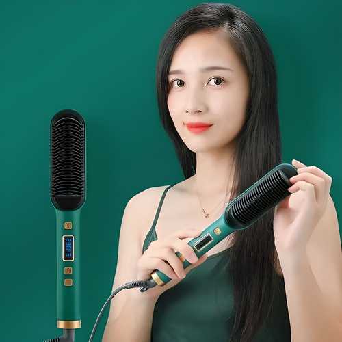 Professional Electric Hair Straightener Comb Brush .