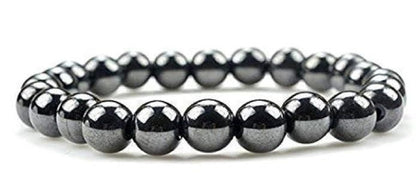Natural Round Beads Magnetic Hematite Crystal Stone 8mm Bracelet ( Buy One Get One Free )