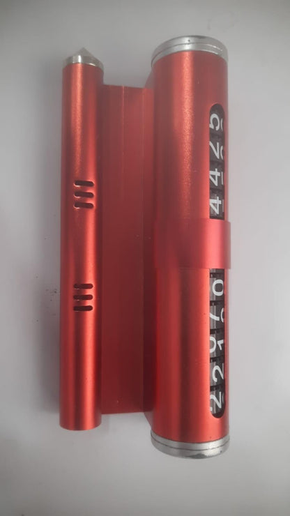 Multifunctional Phone Number Plate with Aromatherapy Automobile Safety Hammer Mobile Phone Holder