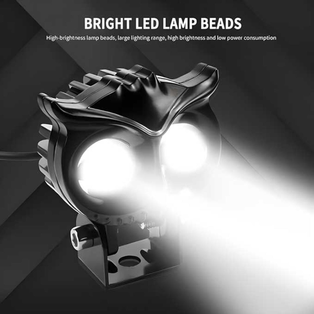 Owl Shape design motorcycle LED Fog light .