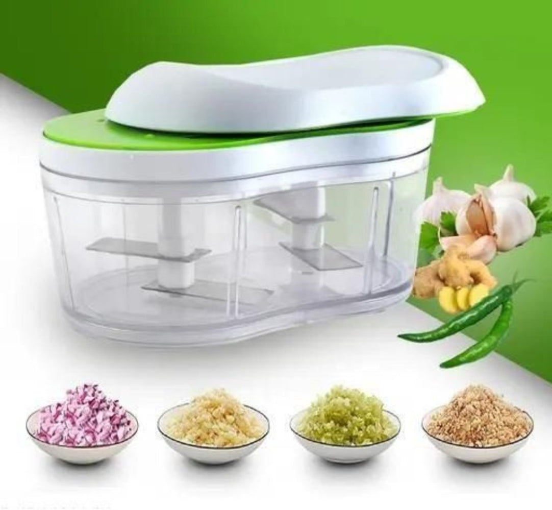 Manual Hand Push Chopper Slicer Container .