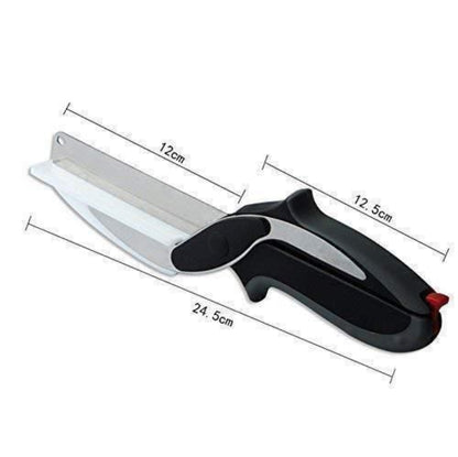 Clever Cutter - 2 in 1 Kitchen Knife .