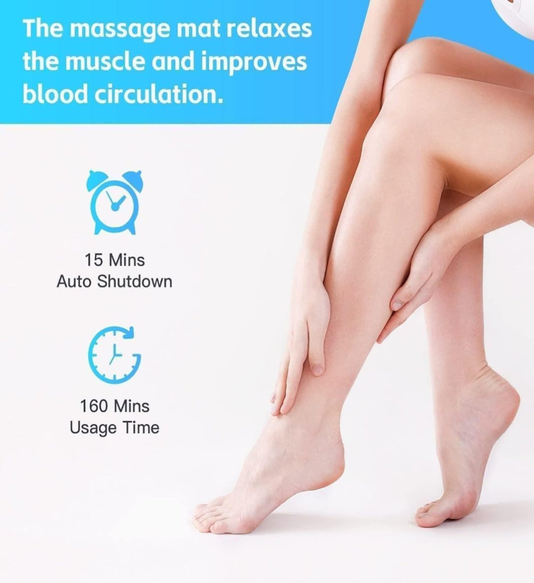 Vibrating Bubble Electric Ems Foot Massager Pad .
