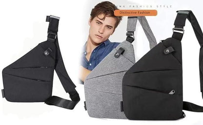 Mens Lightweight Crossbody Chest Sling Bags .