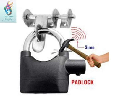 Motion Sensor Security Padlock Siren Alarm Lock .