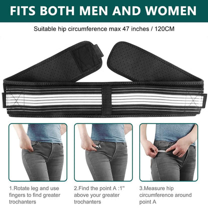 Lower Back Support Brace for Men and Women .