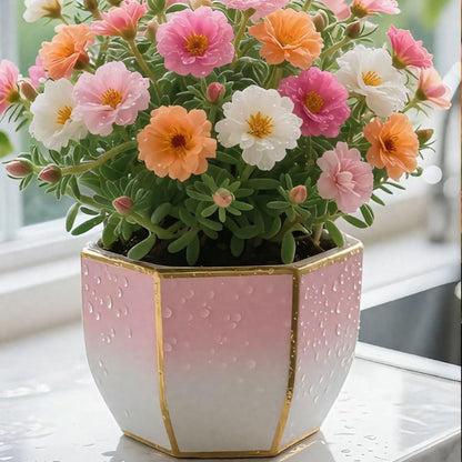 moss rose perennial flower seeds with plant growth supplement Buy 1 Get 1 Free