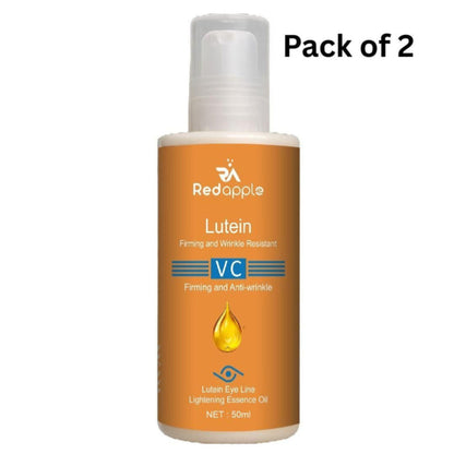 Redapple Lutein VC bottle with orange label on a white background