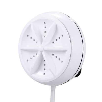 2 In1 Mini Washing Machine Portable Rotating Ultrasonic Turbine Washer