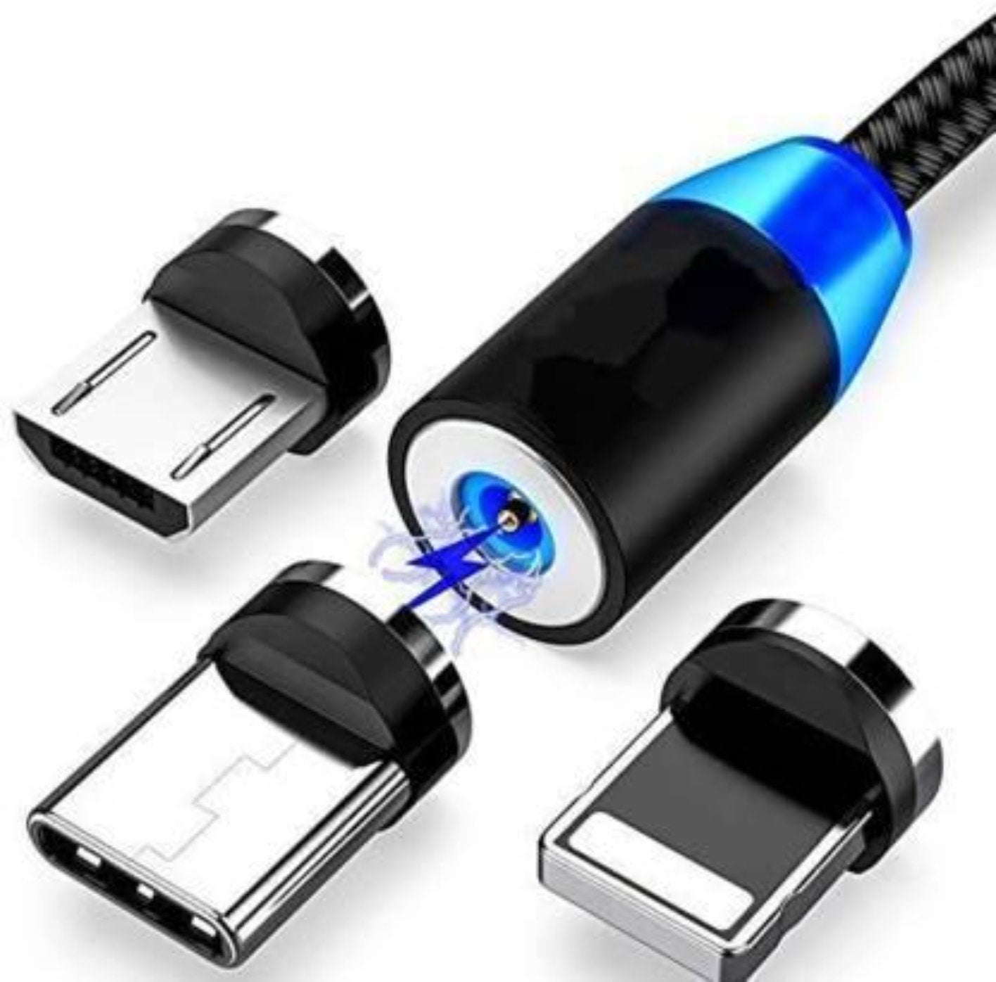 360 Degree Rotating 3 IN 1 Magnetic Data Cable .