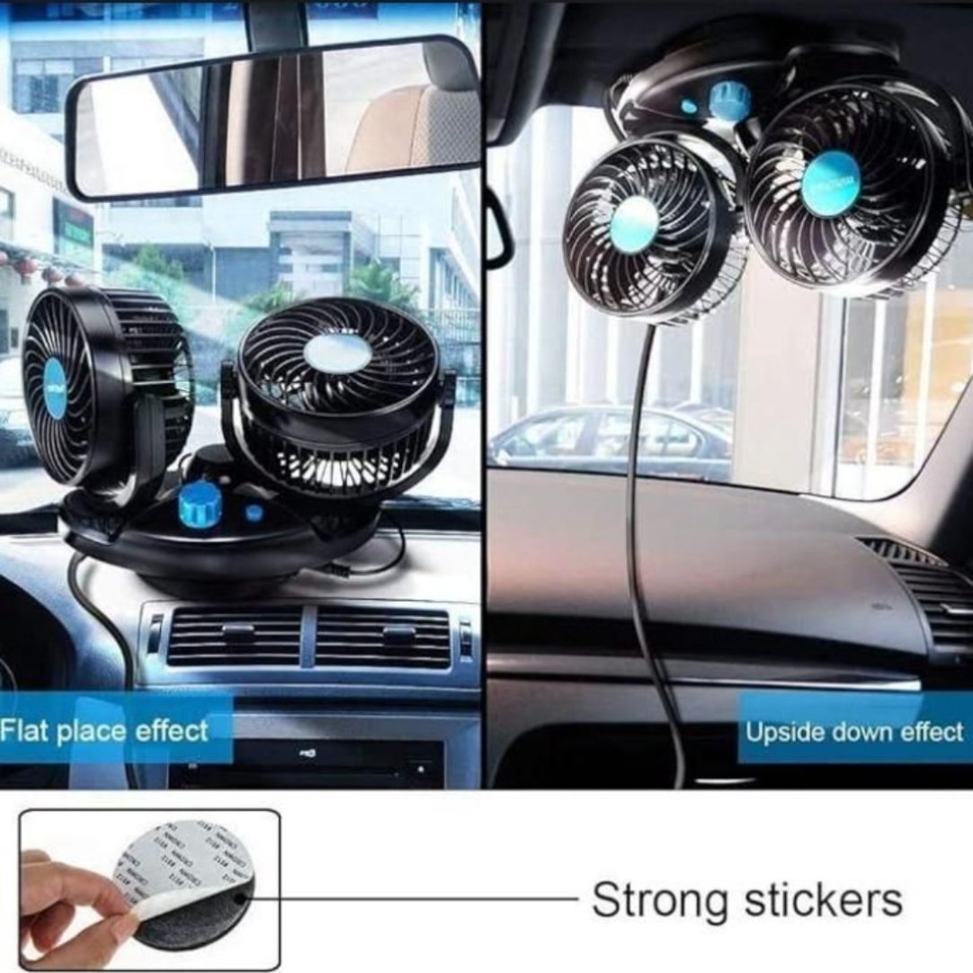 Car Air Circulation Fan 360, Rotatable Auto Car Cooling Fan .