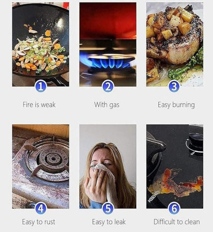 Gas Saver Burner Stand Gas Saver Jali Home Gas Stove Fire & Windproof Energy Saving Stand (Fire saving stand) (pack of 2)