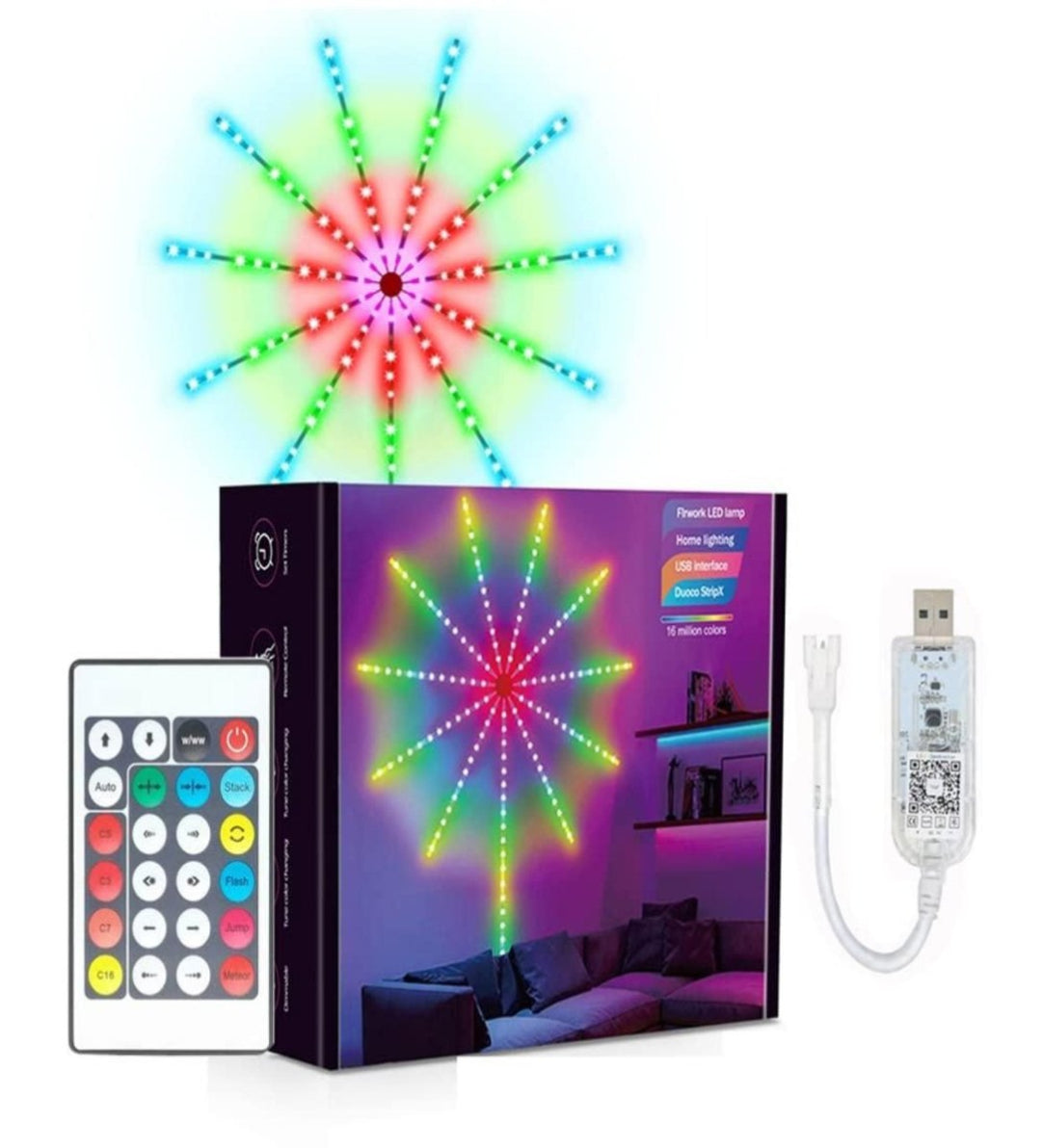 LED Fireworks Light .