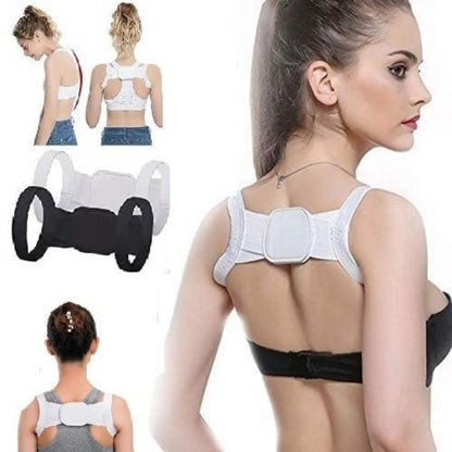 Shoulder & Back Straightener Elastic Spine Support Posture Corrector Belt .