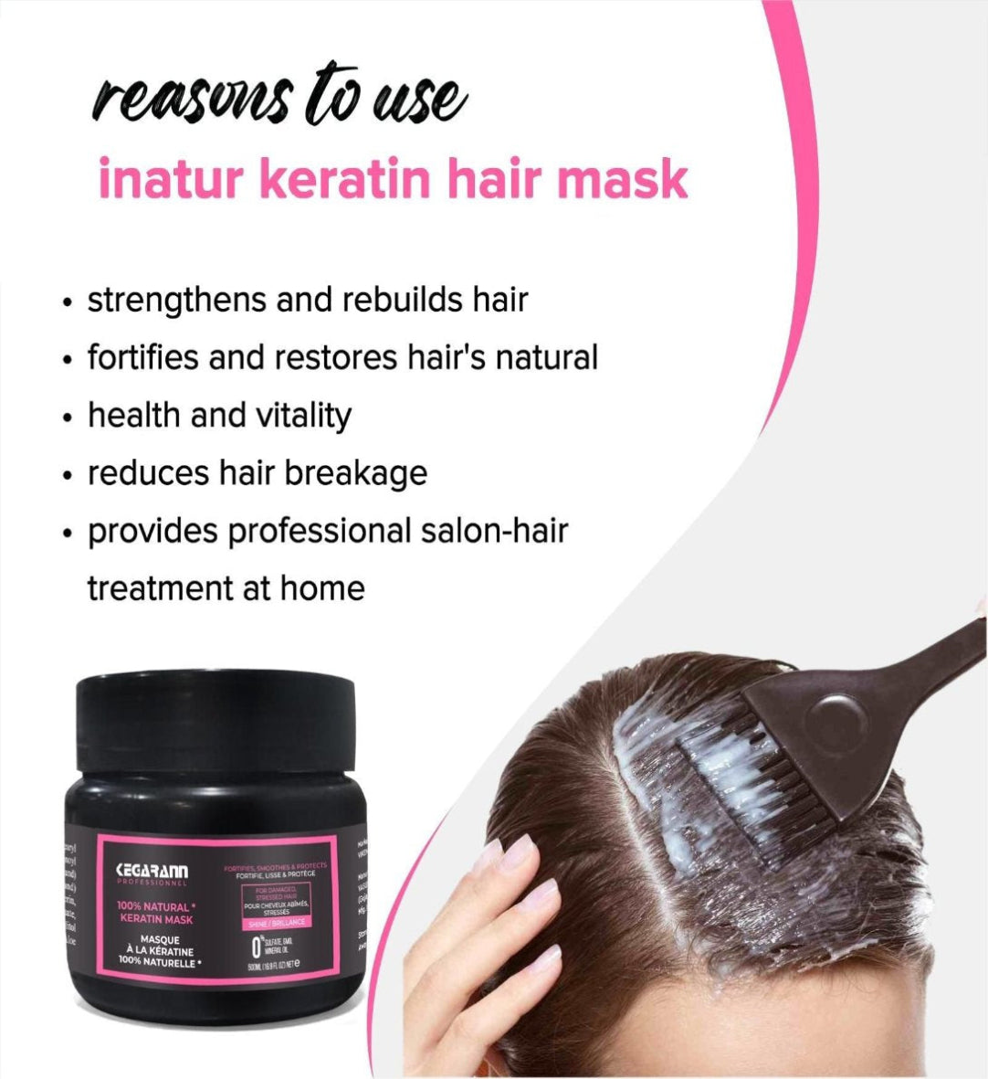 Ultra Repairing Hair Mask with Keratin for Damaged and Stressed Hair (Buy One Get One Free ))