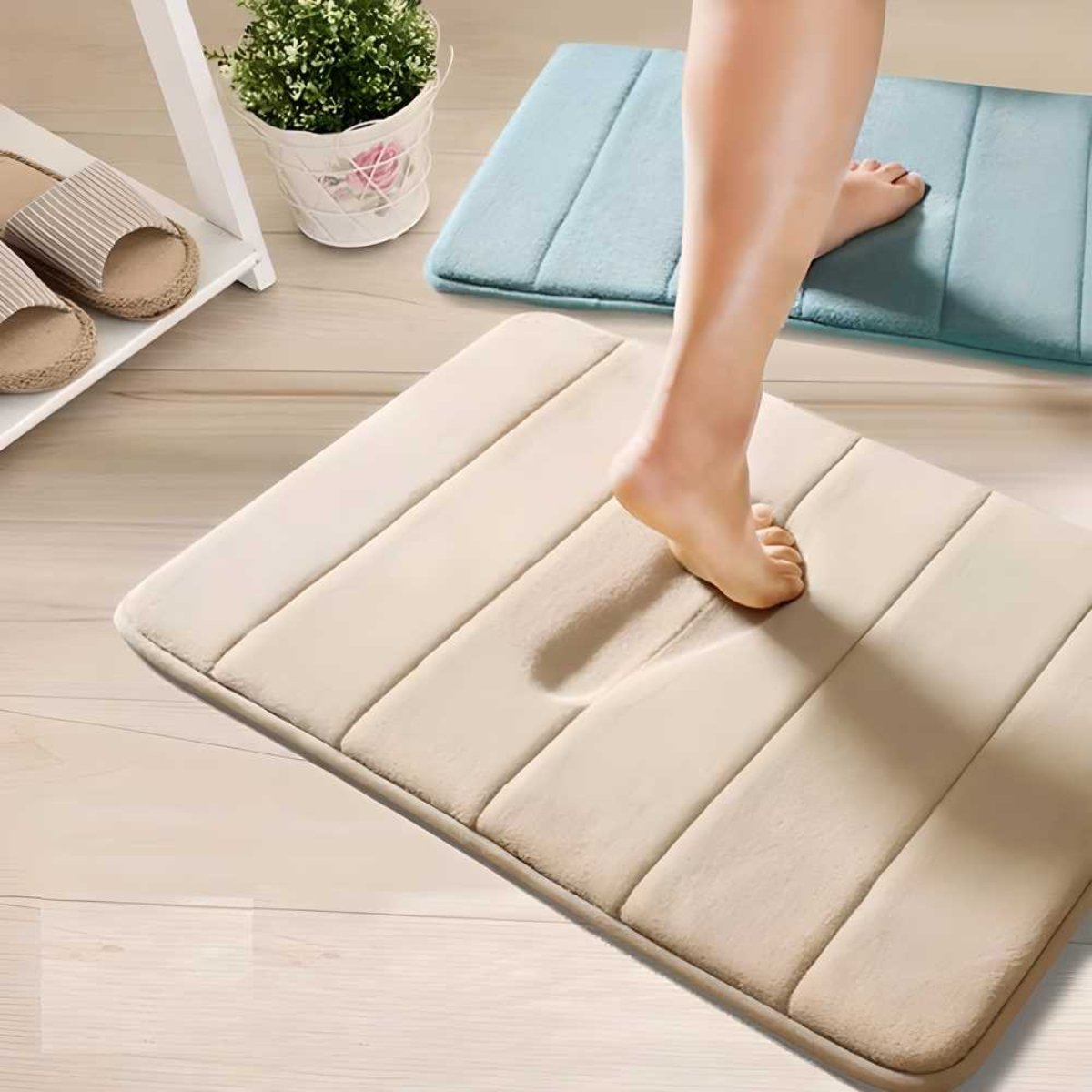 Water Absorbent Soft Memory Foam Bath mat .