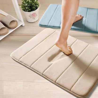 Water Absorbent Soft Memory Foam Bath mat .