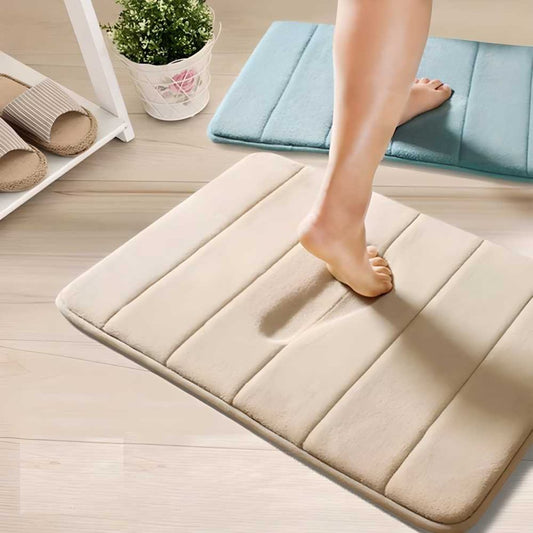 Water Absorbent Soft Memory Foam Bath mat .