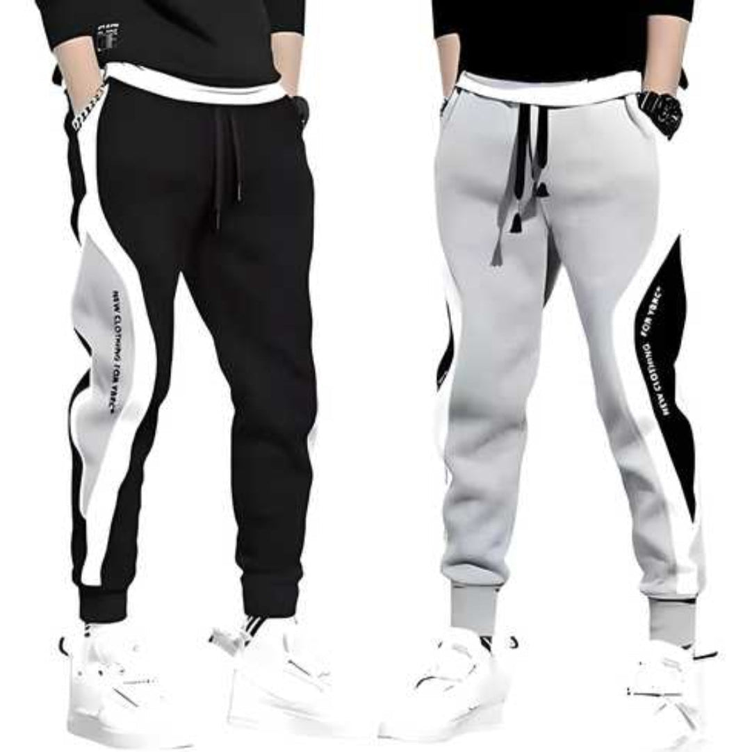 Men Regular Fleeced Trackpant (Buy One Get One Free ) .
