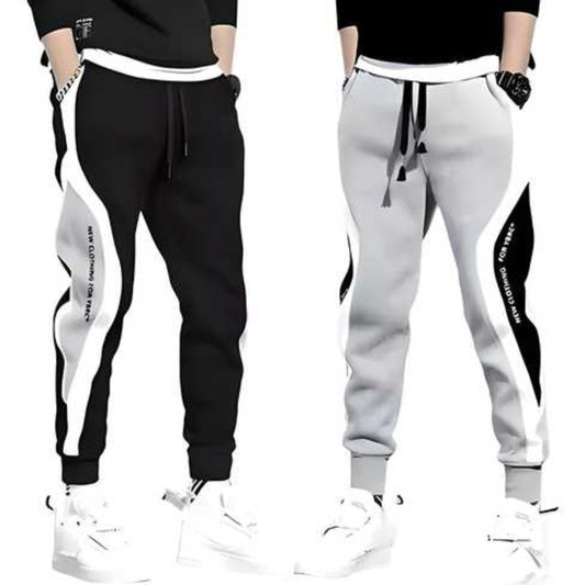 Men Regular Fleeced Trackpant (Buy One Get One Free ) .
