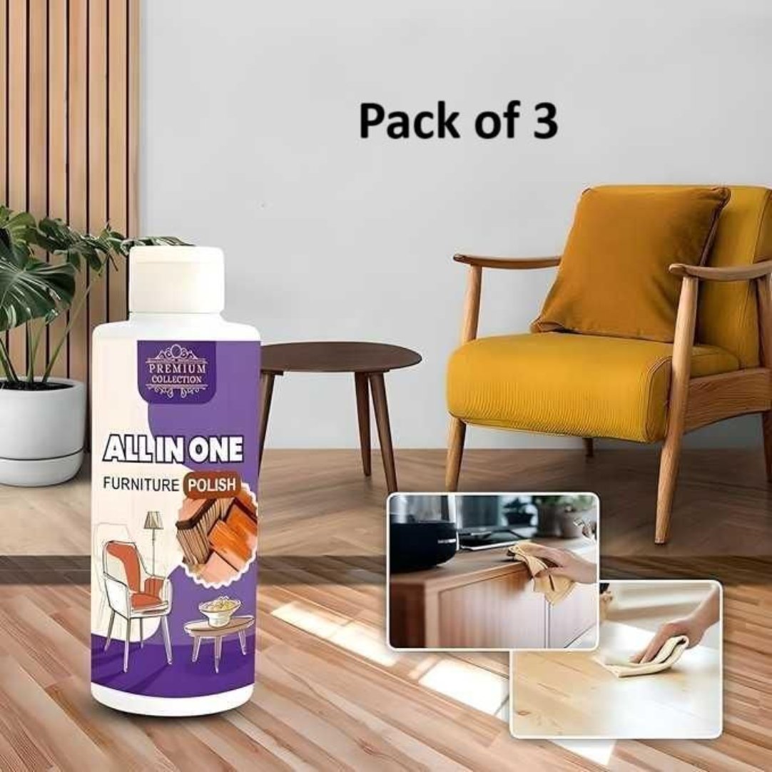 Polish Furniture Cleaner Shiner Floor Coating Paint Wood 100ML (Buy Two Get One Free )