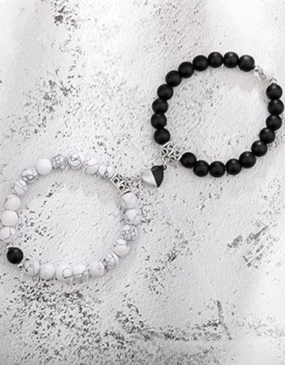 Attire Club Couple Magnetic Attraction Bracelets for Women Men