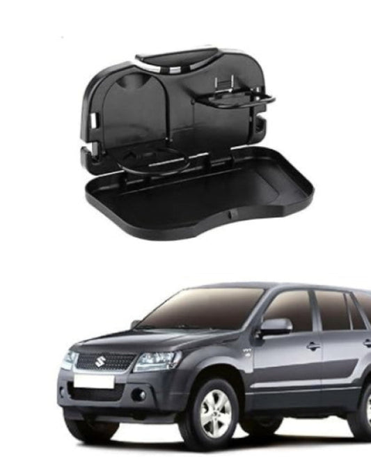 Car Travel Plastic Fold able Meal Drink Cup Tray .