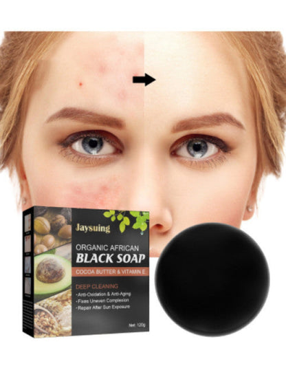 Deep Cleansing Shea Butter Vitamin E Handmade Organic African Black Soap ( Buy One Get One Free! )