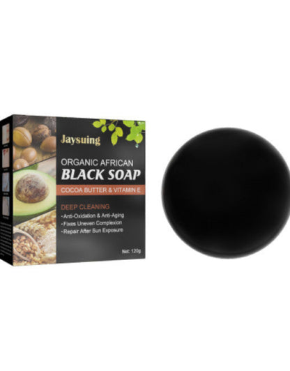Deep Cleansing Shea Butter Vitamin E Handmade Organic African Black Soap ( Buy One Get One Free! )