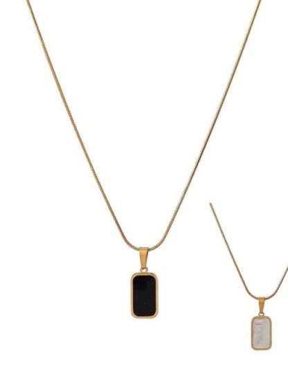Double Sided Anti Tarnish Gold Plated Stainless Steel Necklace Chain