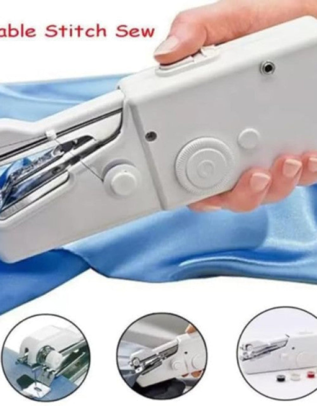 Electric Handy Stitch Mini Hand Sewing Machine Stapler Style Mini Machine .