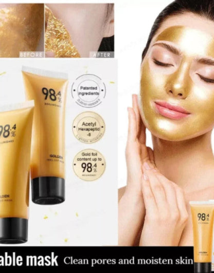 Gold Foil Peel-Off Mask Beilingmei Gold Face Mask for wrinkles ( Buy One Get One Free )
