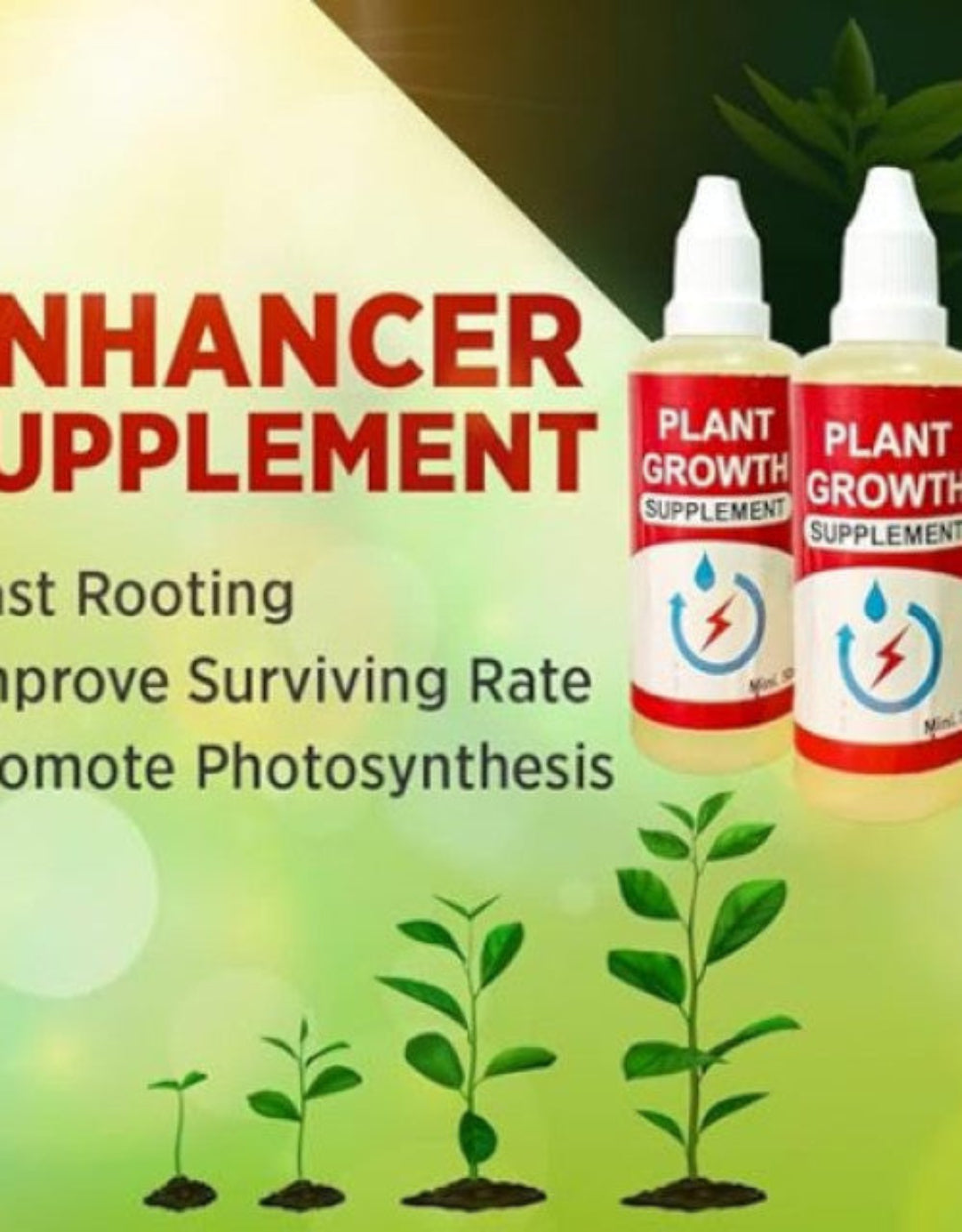 Plant Growth Supplement Buy One Get Two Free.