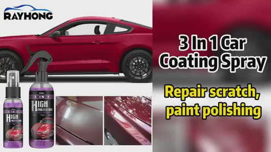 3 in 1 High Protection Quick Car Ceramic Coating Spray - Car Wax Polish Spray, Buy One Get One Free .