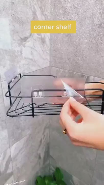 Metal Bathroom Corner Rack Storage Shelves