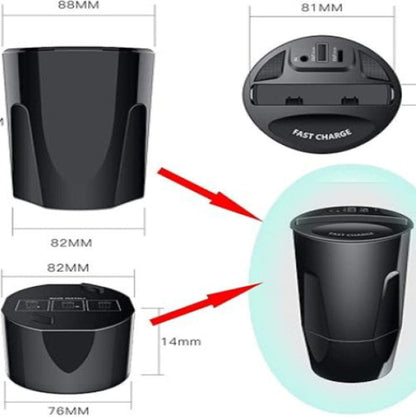 Wireless Cup Holder Car Phone Charger,